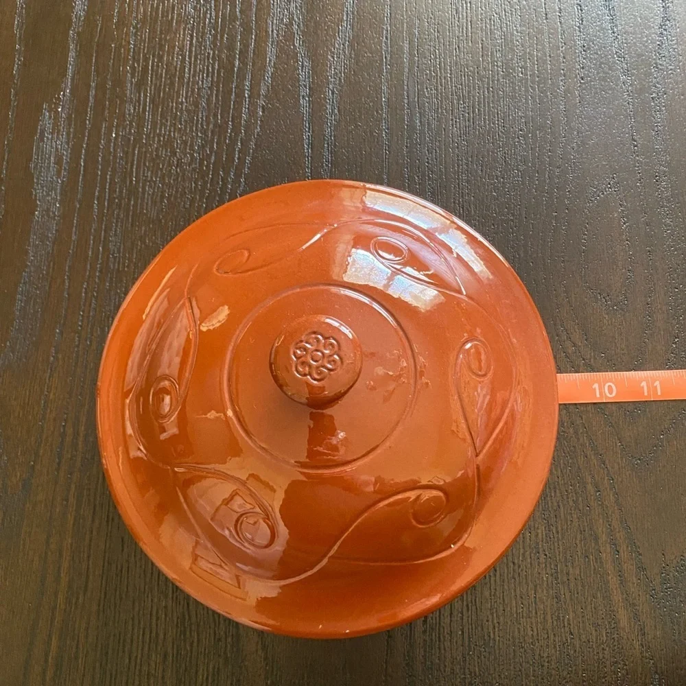 Wieland Ware Terracotta Orange Ceramic Lid - BRAND NEW